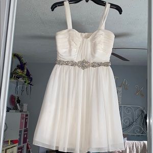 White Semi-formal dress